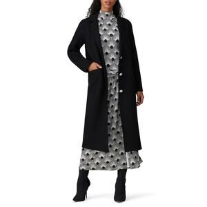 Paco Rabanne Three Button Wool Coat in black FR 38 / US 6